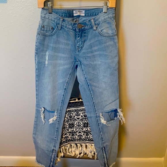 One Teaspoon Freebird Ankle zip Skinny Jeans - Picture 1 of 5